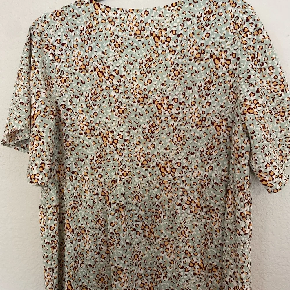 See and Be Seen Floral and Leopard Print Embroidered Midi Dress - Picture 2 of 6